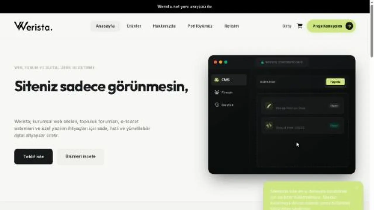 Web Hizmetleri - Werista