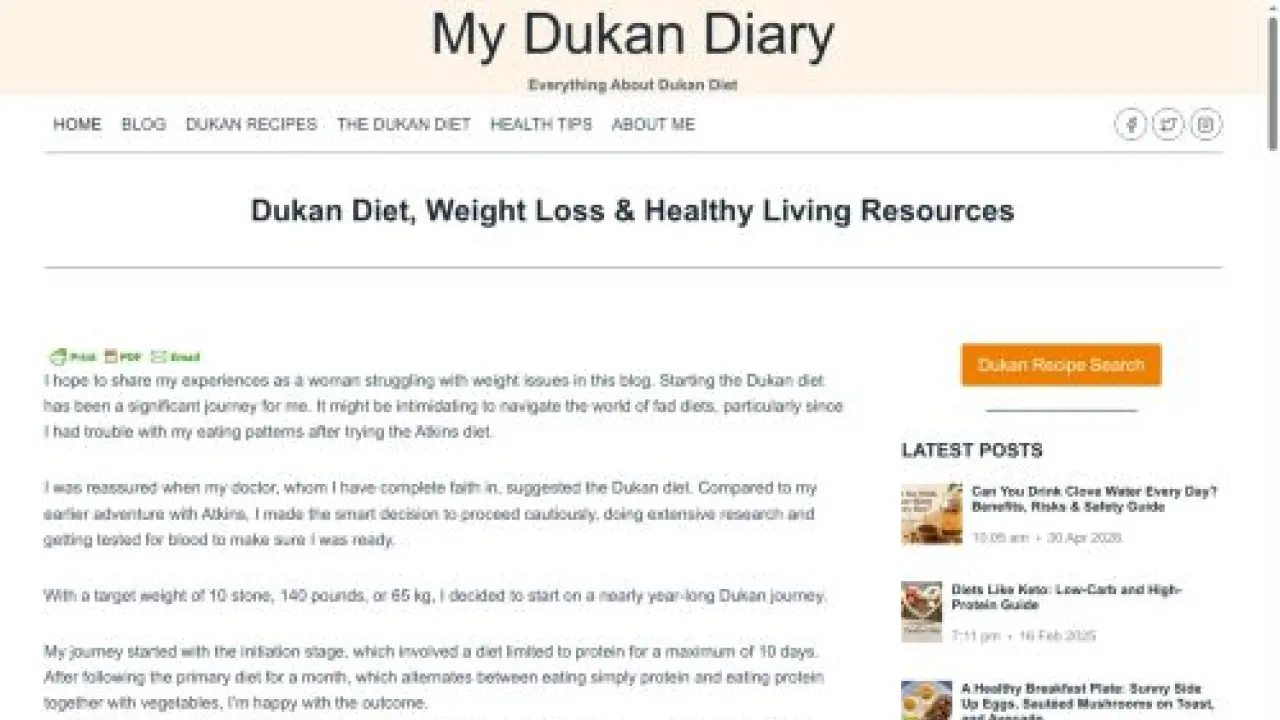 My Dukan Diary - Easy Dukan Diet Recipes | Tasty, Simple & Protein-Packed
