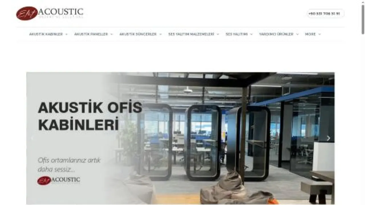 Akustik Kabinler | Kumaş Kaplı Akustik Paneller | Ofis, İnşaat Ses Yalıtımı