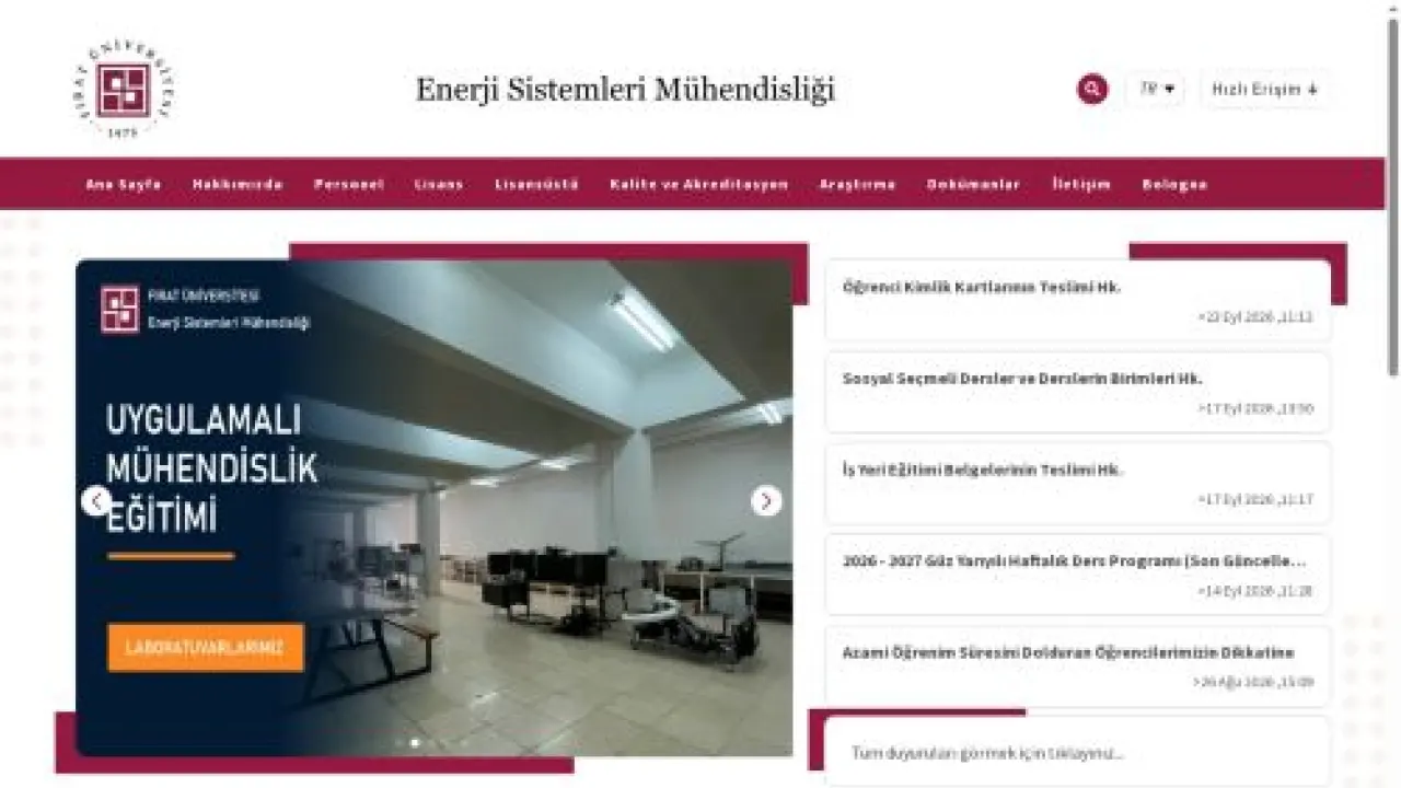 Ana Sayfa | Fırat Üniversitesi