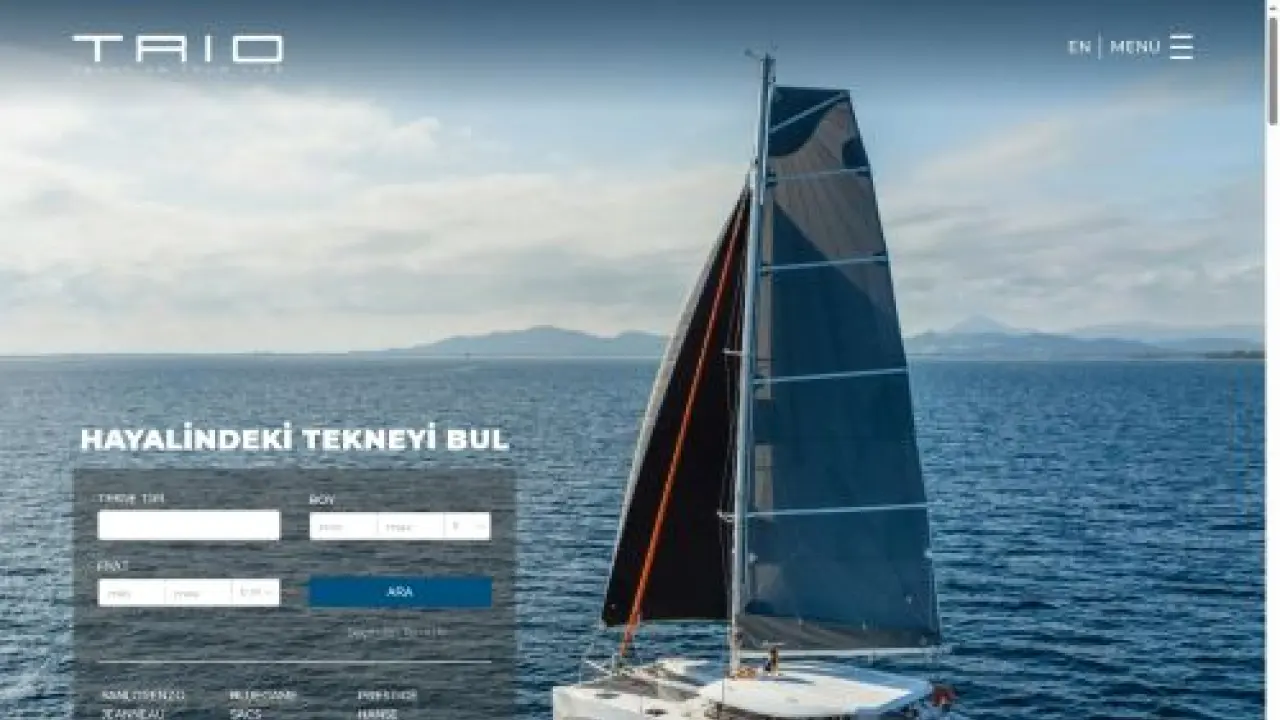 Trio Deniz | Motor yat, yelkenli, katamaran ve diğer tekne kategorilerinde yeni ve ikinci el seçenekler