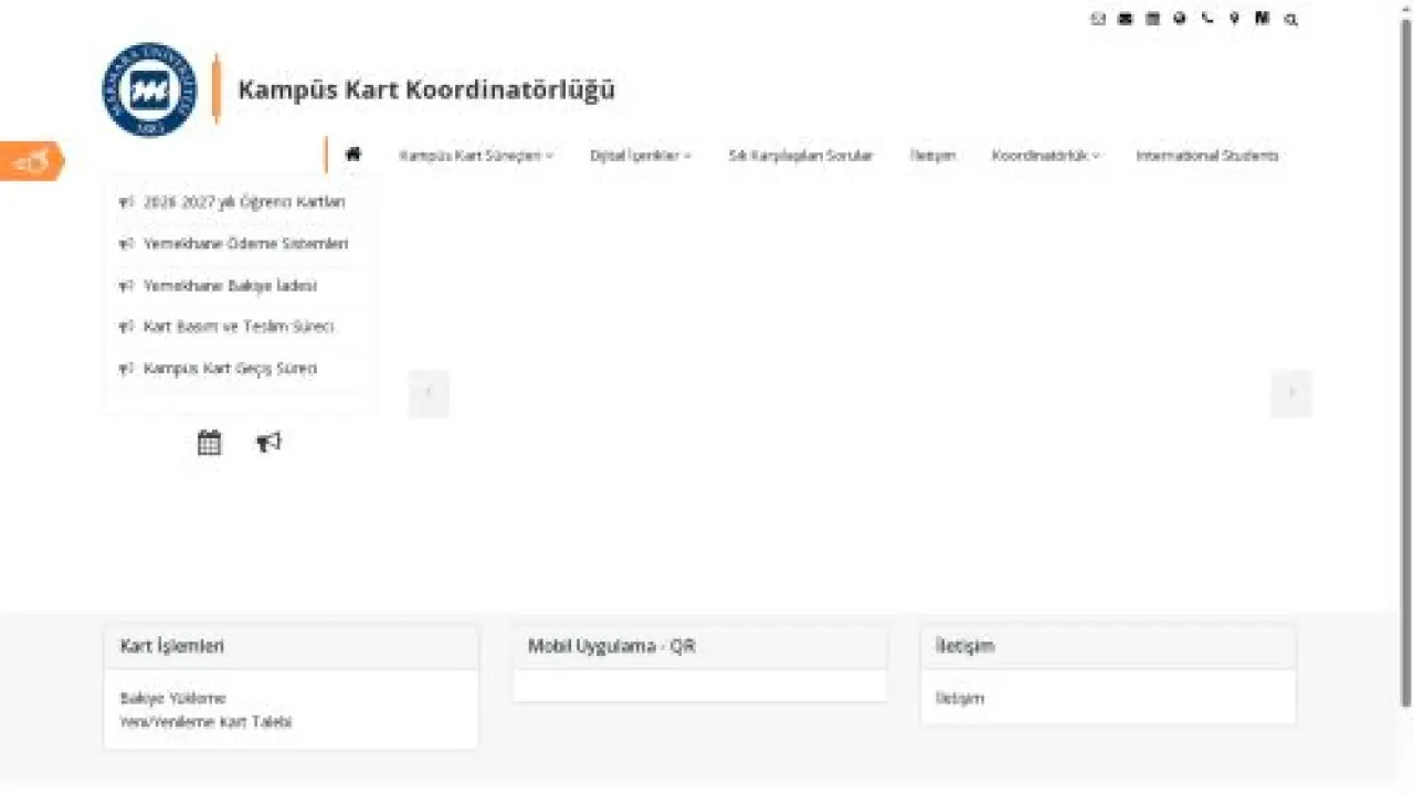 Marmara Üniversitesi - Kampüs Kart Koordinatörlüğü