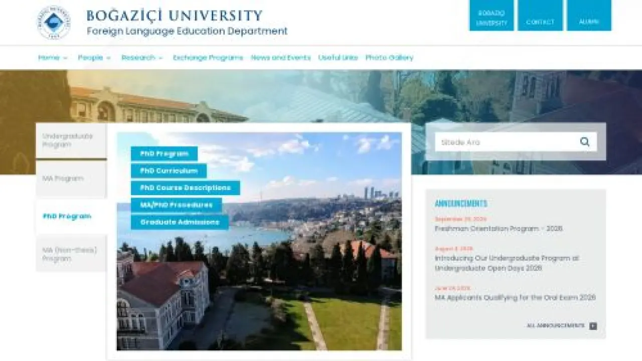 Foreign Language Education Department | General Information