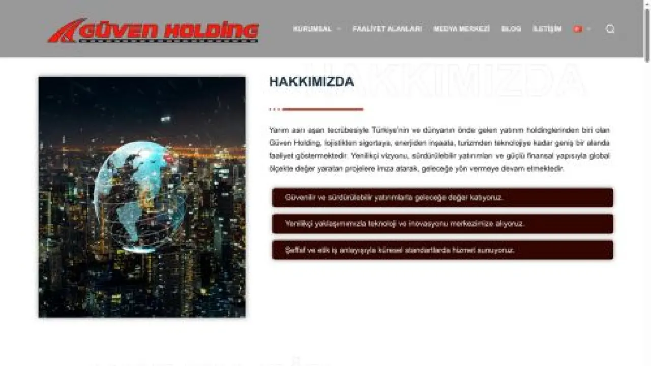 Güven Holding - Anasayfa