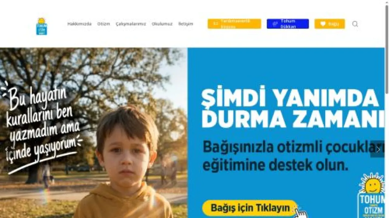Tohum Otizm Vakfı | Otizmin Tek Çaresi Eğitim