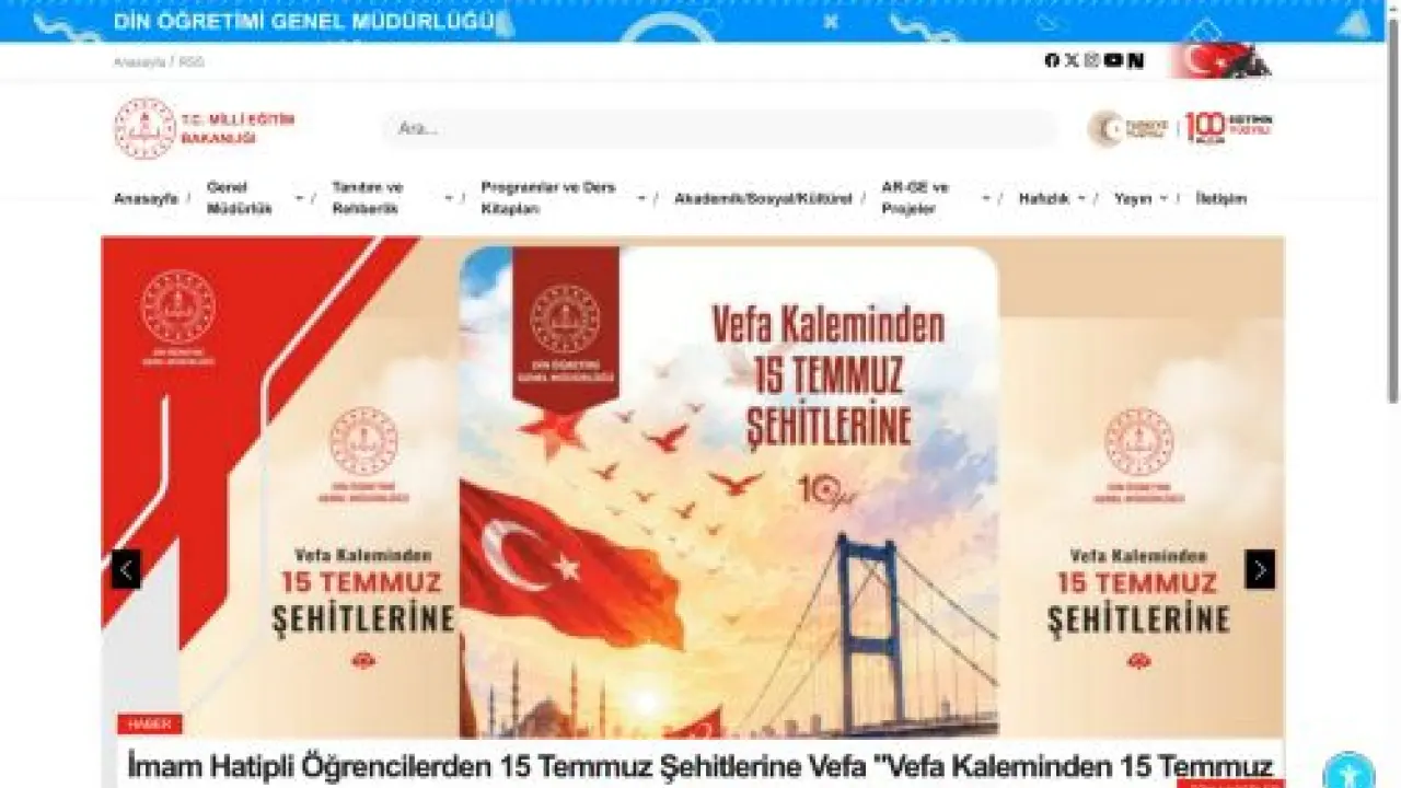 MEB DİN ÖĞRETİMİ GENEL MÜDÜRLÜĞÜ