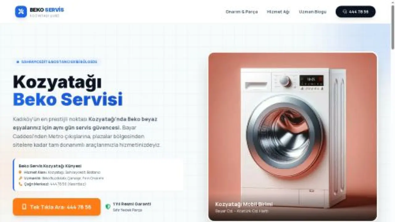 Kozyatağı Beko Servisi | 444 78 56 | Kadıköy & Bostancı Onarım
