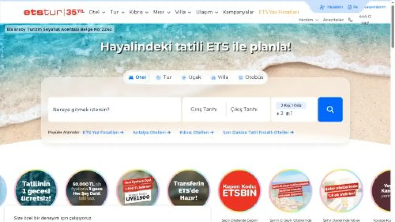 Tatil, Etstur'dan sorulur! | Etstur