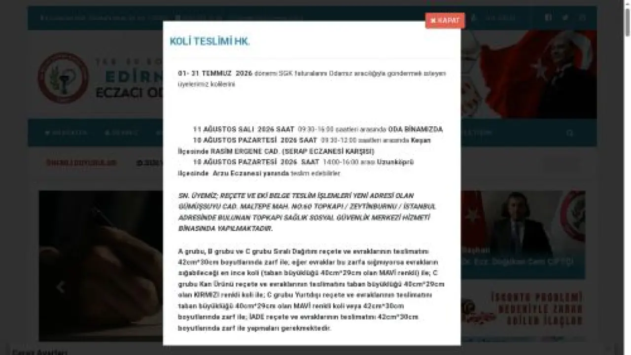Edirne Eczacı Odası