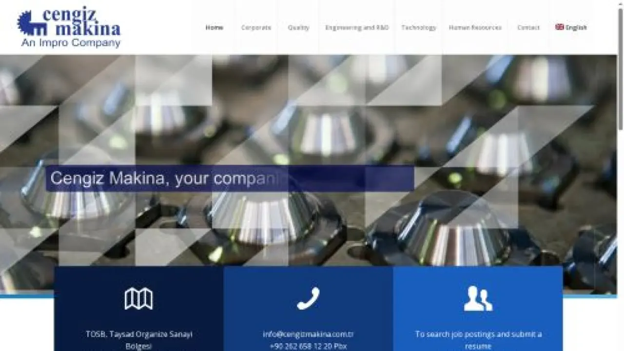 an IMPRO Company - Cengiz Makina