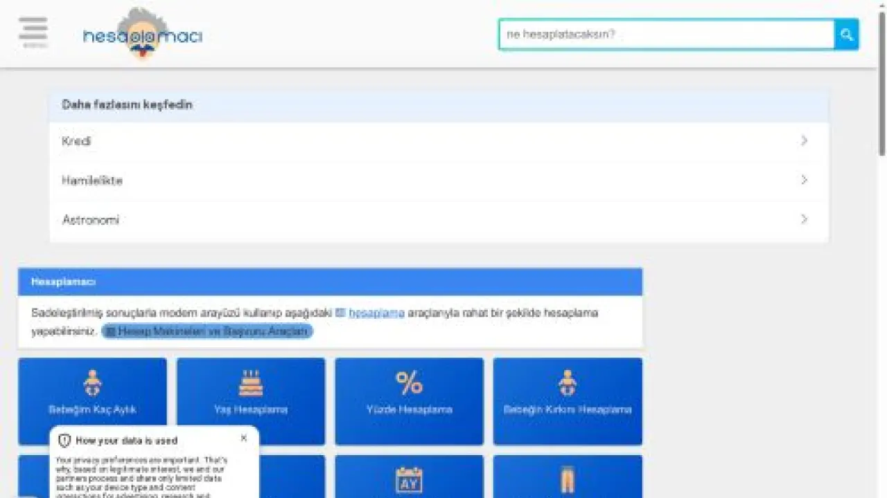 Hesaplama İşlemlerinde Profesör Hesaplamacı