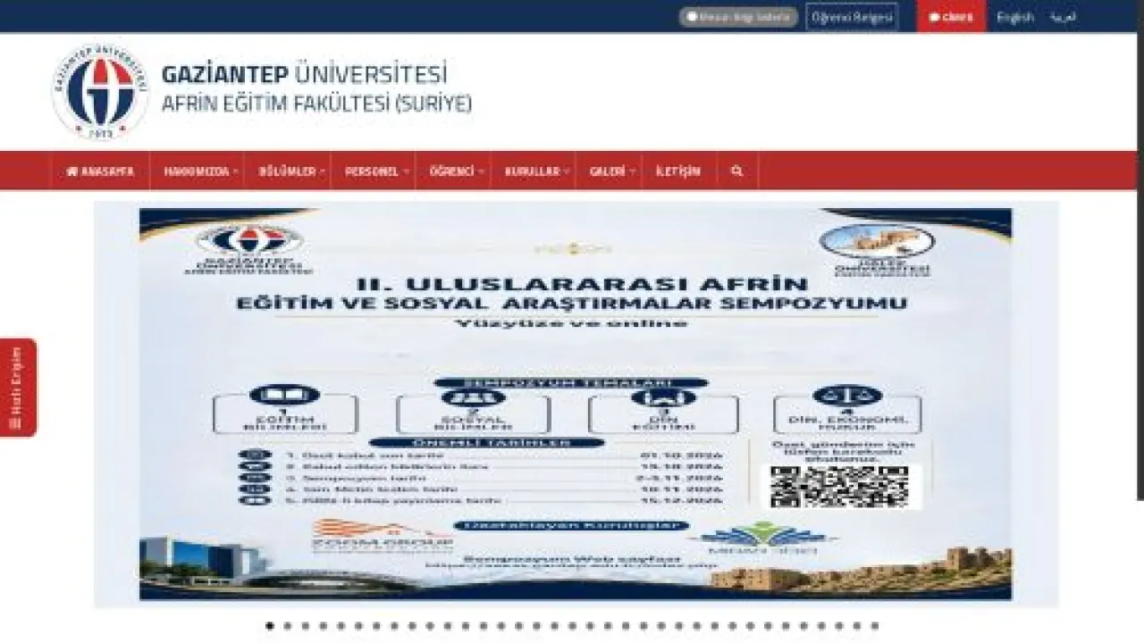 AFRİN EĞİTİM FAKÜLTESİ (SURİYE)