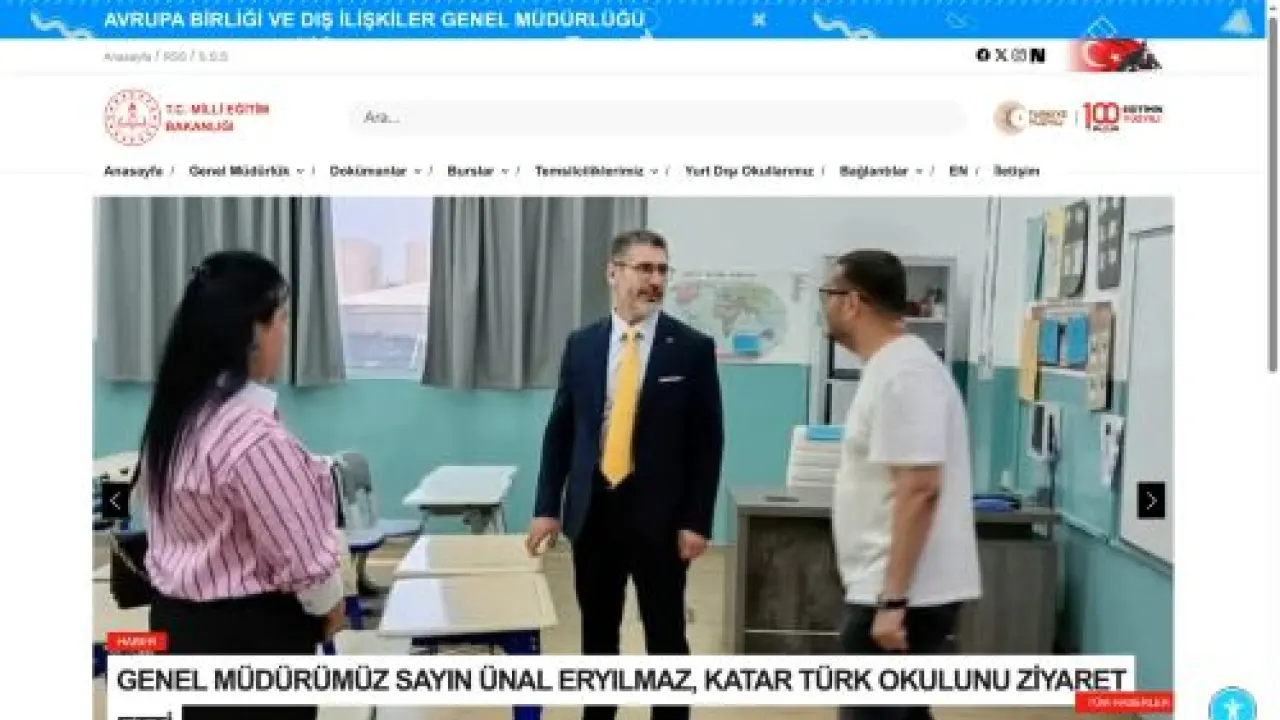 MEB AVRUPA BİRLİĞİ VE DIŞ İLİŞKİLER GENEL MÜDÜRLÜĞÜ