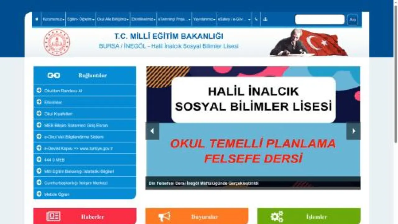 Halil İnalcık Sosyal Bilimler Lisesi - BURSA / İNEGÖL 