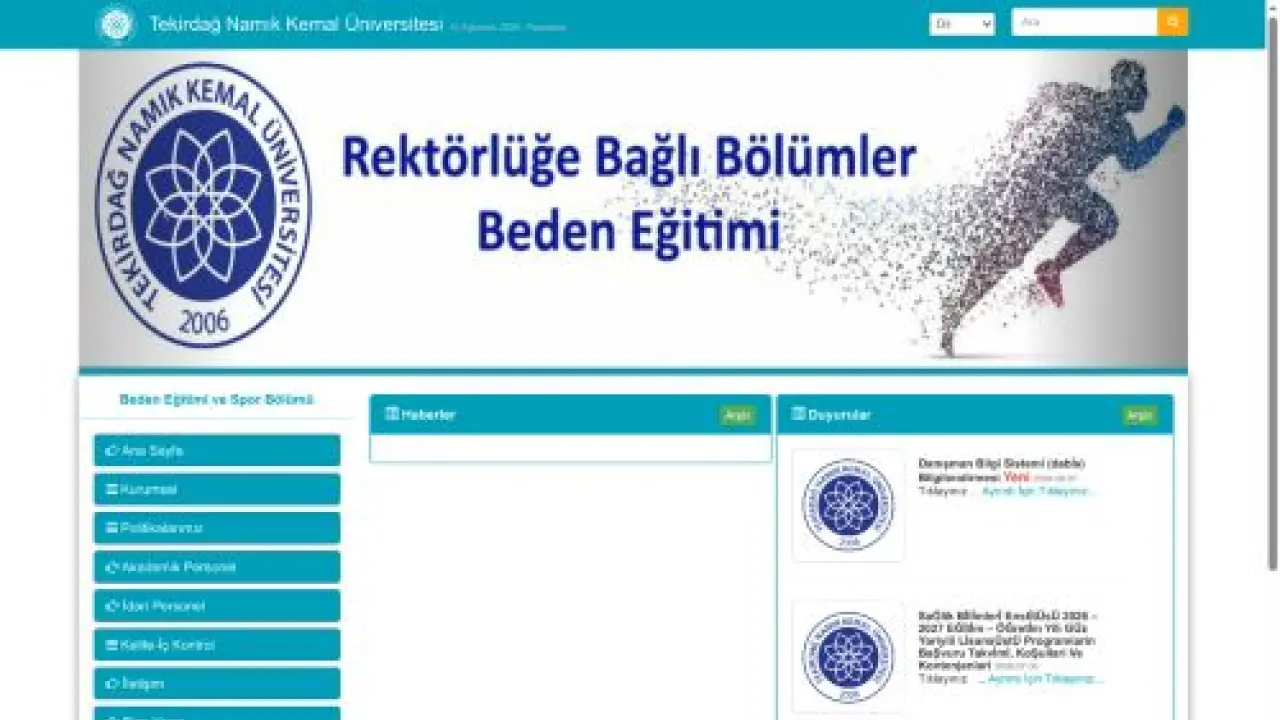 Beden Eğitimi ve Spor Bölümü