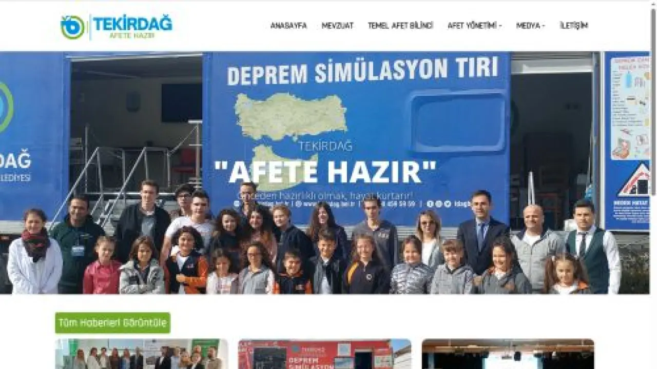 Tekirdağ Afete Hazır - Geçici Toplanma Alanları