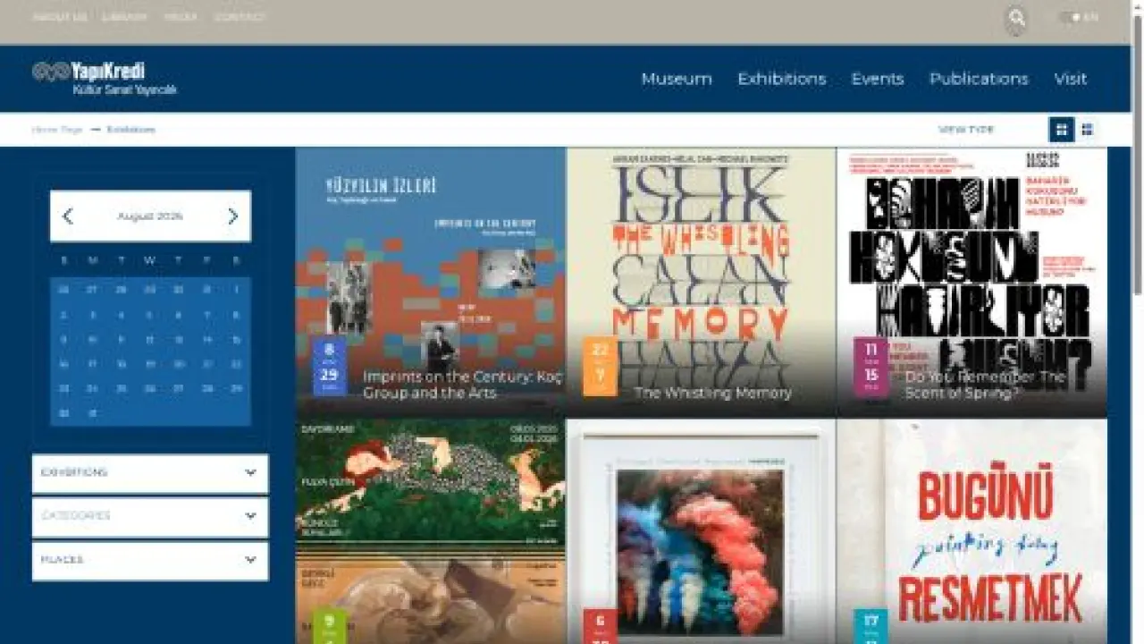 Yapı Kredi Kültür Sanat Yayıncılık - Exhibitions