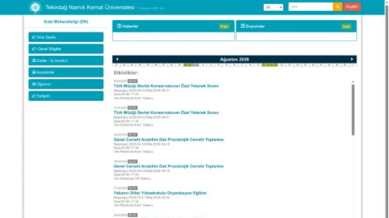 Gıda Mühendisliği (DK)