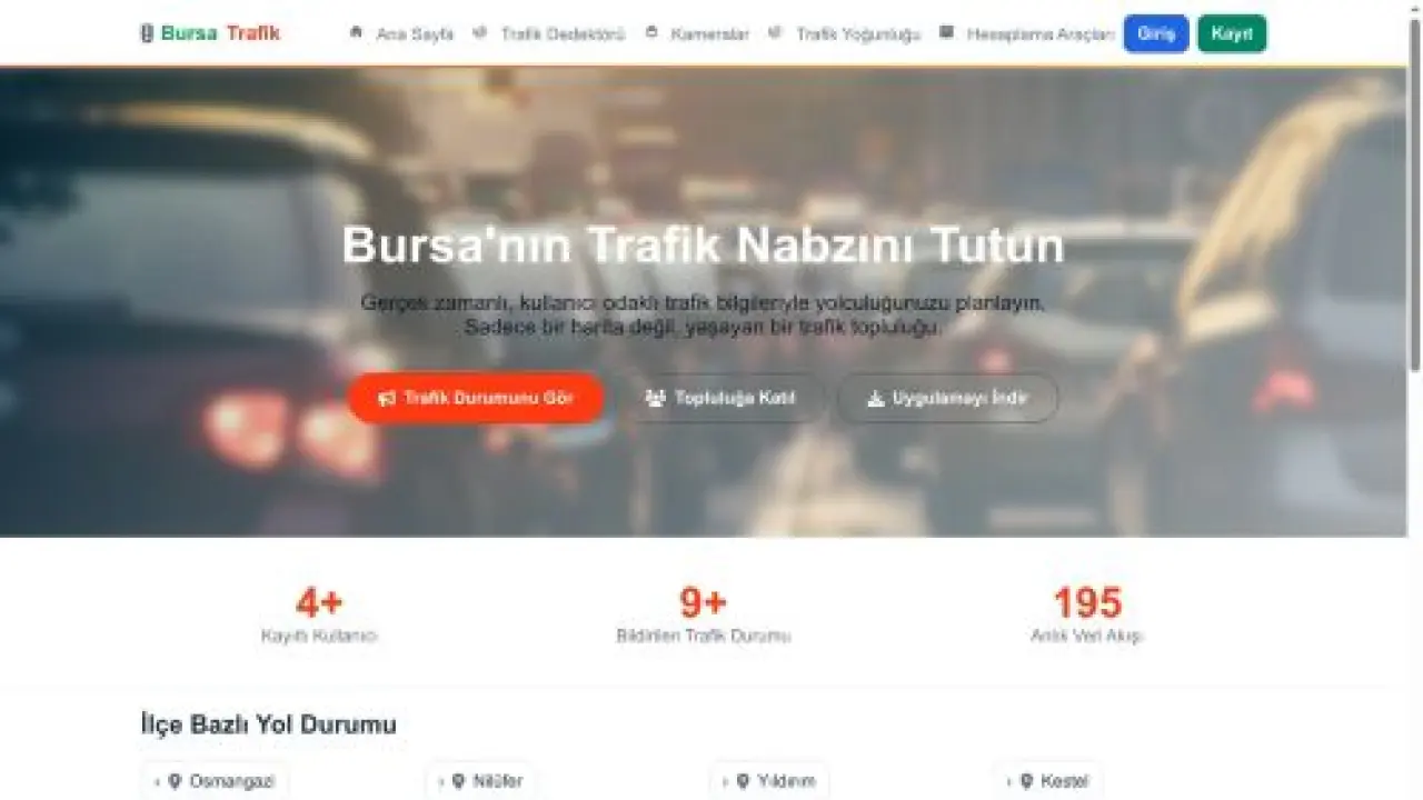 Bursa Trafik | Canlı Yol Durumu ve Anlık Paylaşımlar