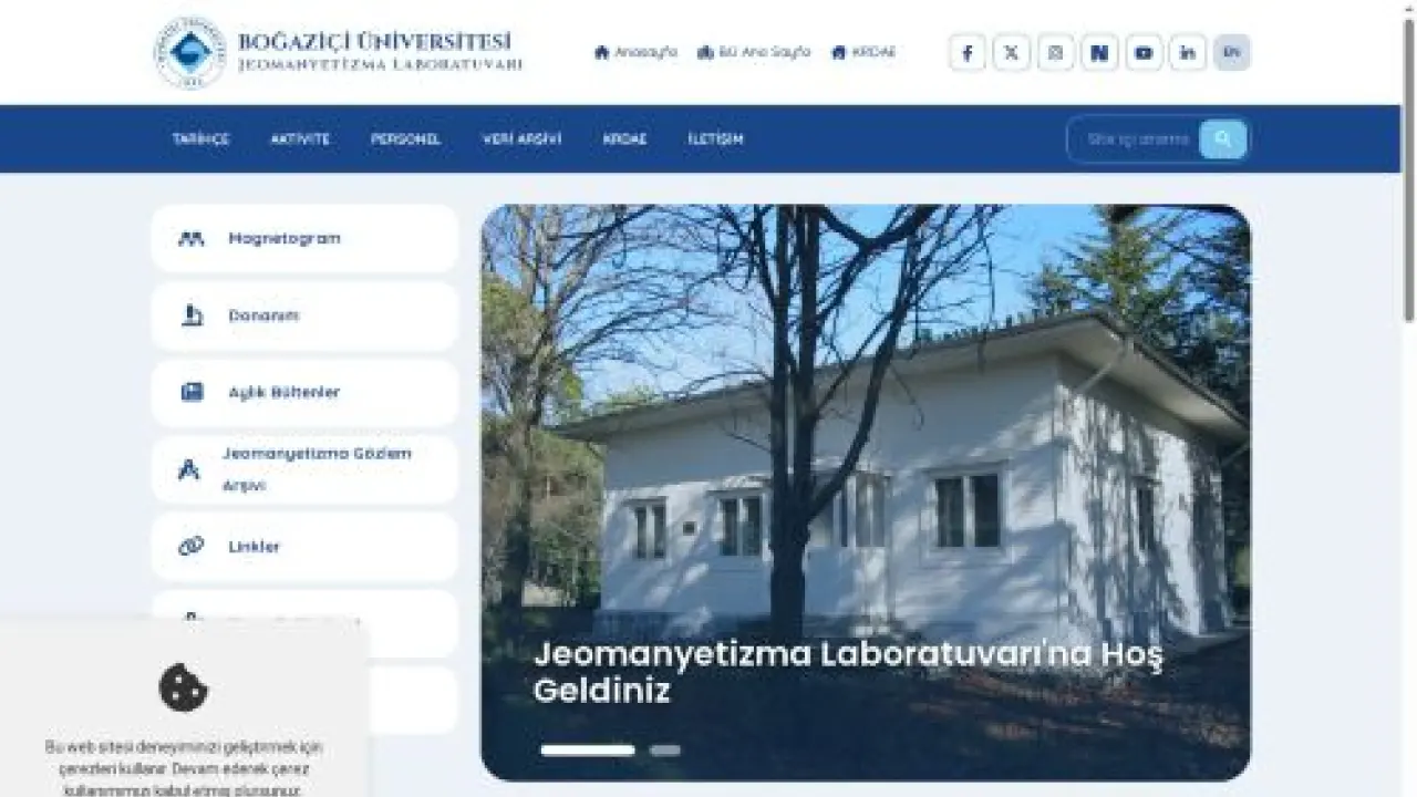 Boğaziçi Üniversitesi Kandilli Rasathanesi Ve Deprem Araştırma Enstitüsü Jeofizik Ana Bilim Dalı
