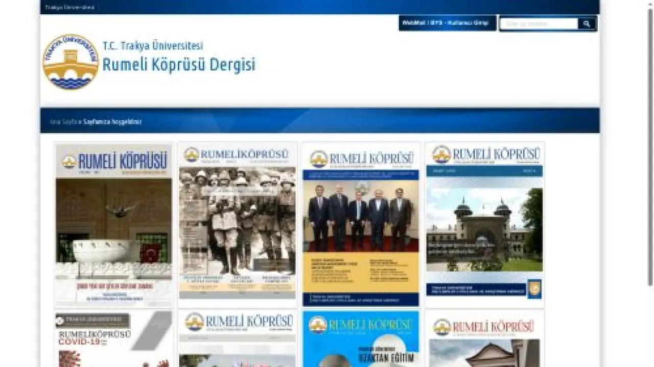 Rumeli Köprüsü Dergisi | T.C. Trakya Üniversitesi