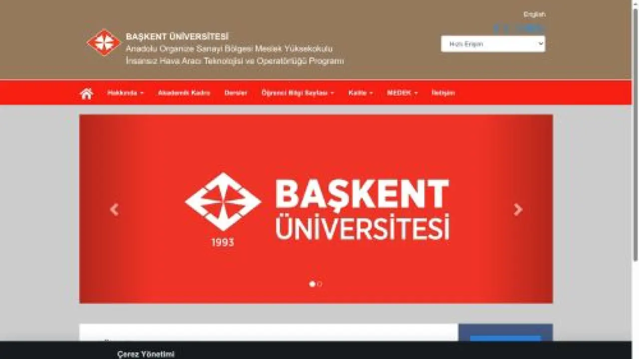Başkent Üniversitesi - İnsansız Hava Aracı Teknolojisi ve Operatörlüğü Programı
