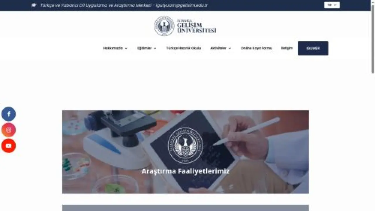 IGU Anasayfası - İstanbul Gelişim Üniversitesi - tyuam