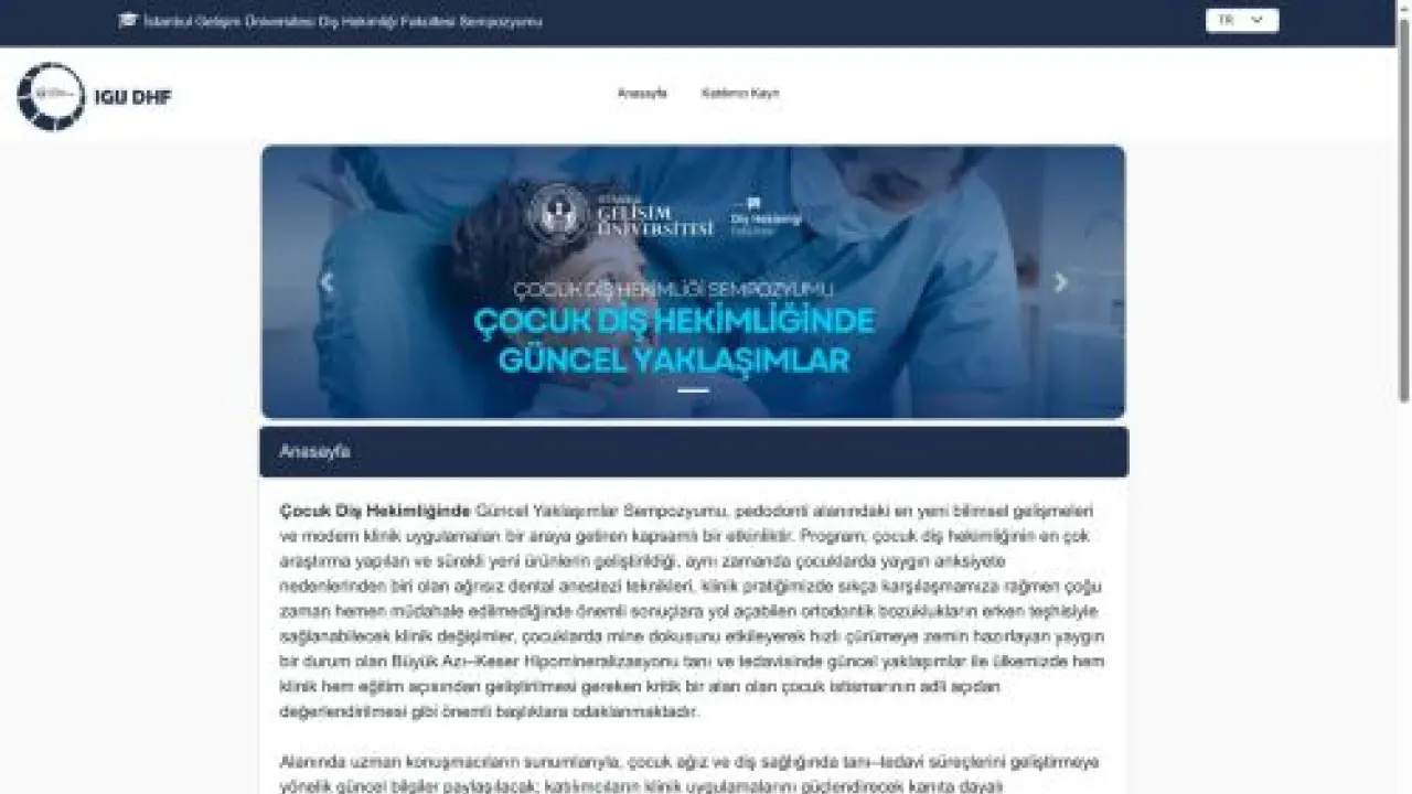 Anasayfa - İGÜ - İstanbul Gelişim Üniversitesi Diş Hekimliği Fakültesi Sempozyumu
