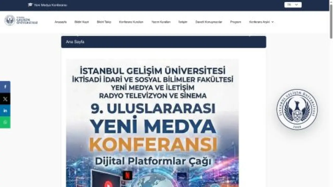 Ana Sayfa - İGÜ - Yeni Medya Konferansı
