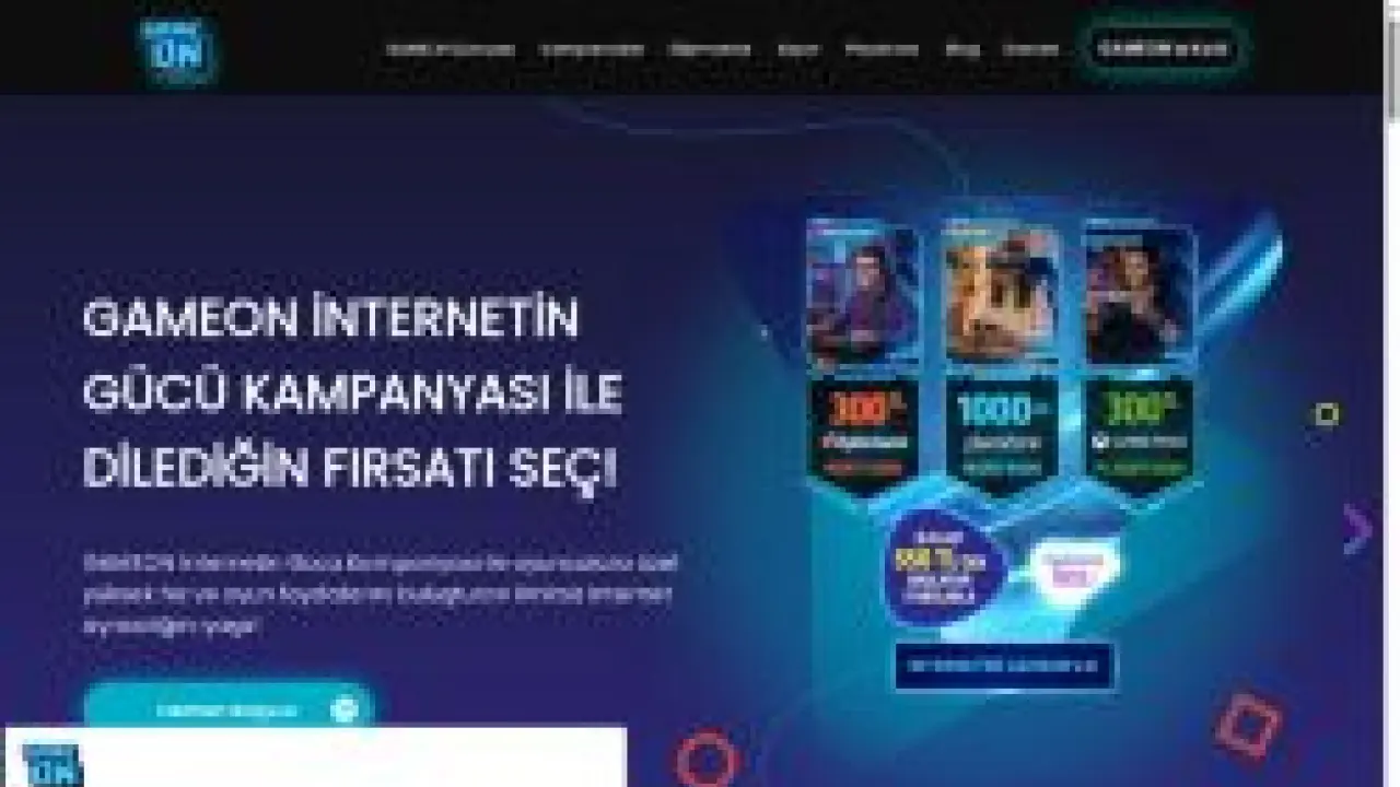 GAMEON – Oyuncuya özel internet ve oyun odaklı fırsatlarla göster gücünü!