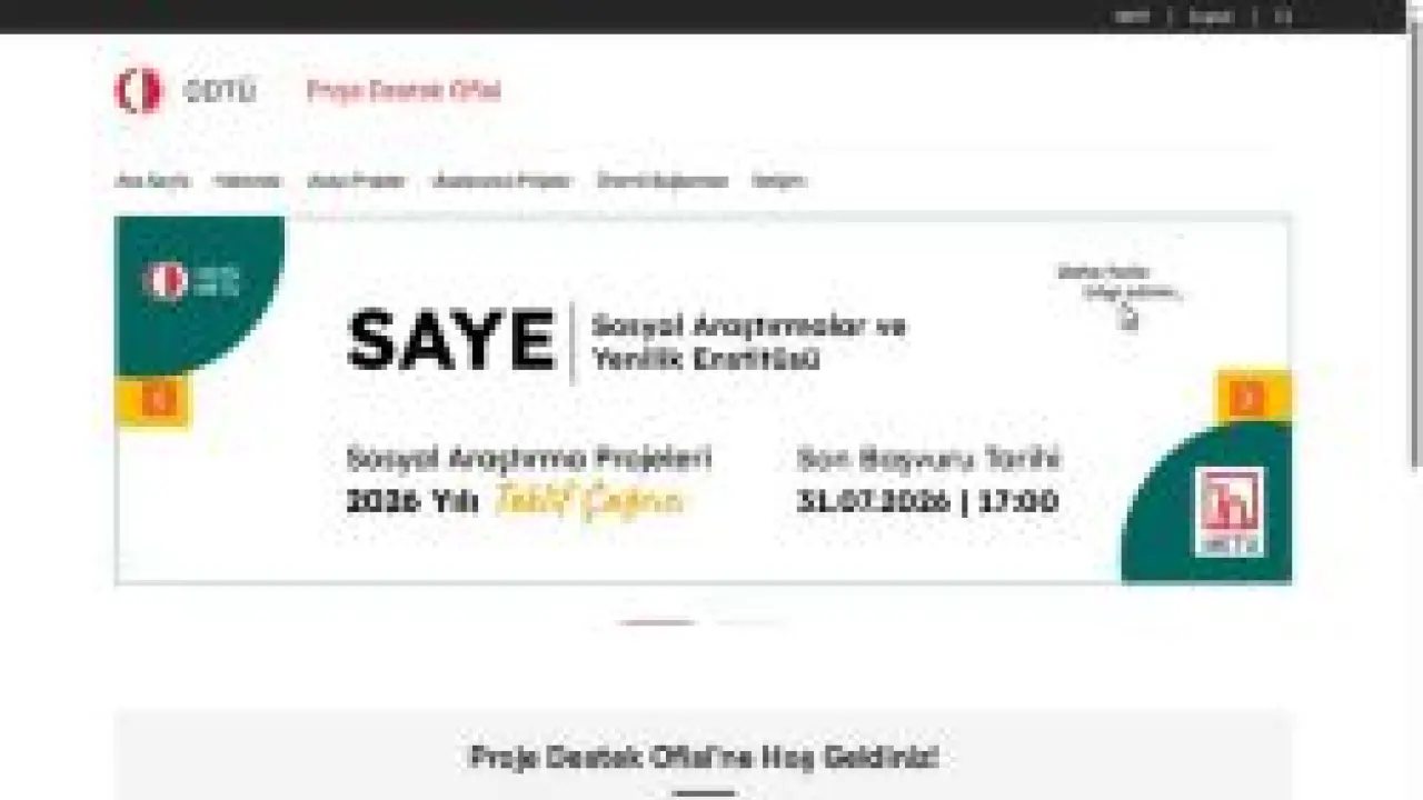 Ana Sayfa | Proje Destek Ofisi