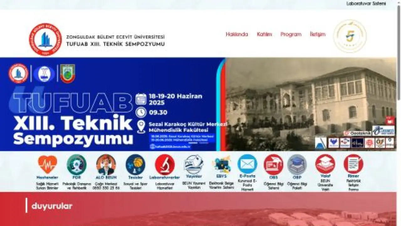 TUFUAB XIII. Teknik Sempozyumu