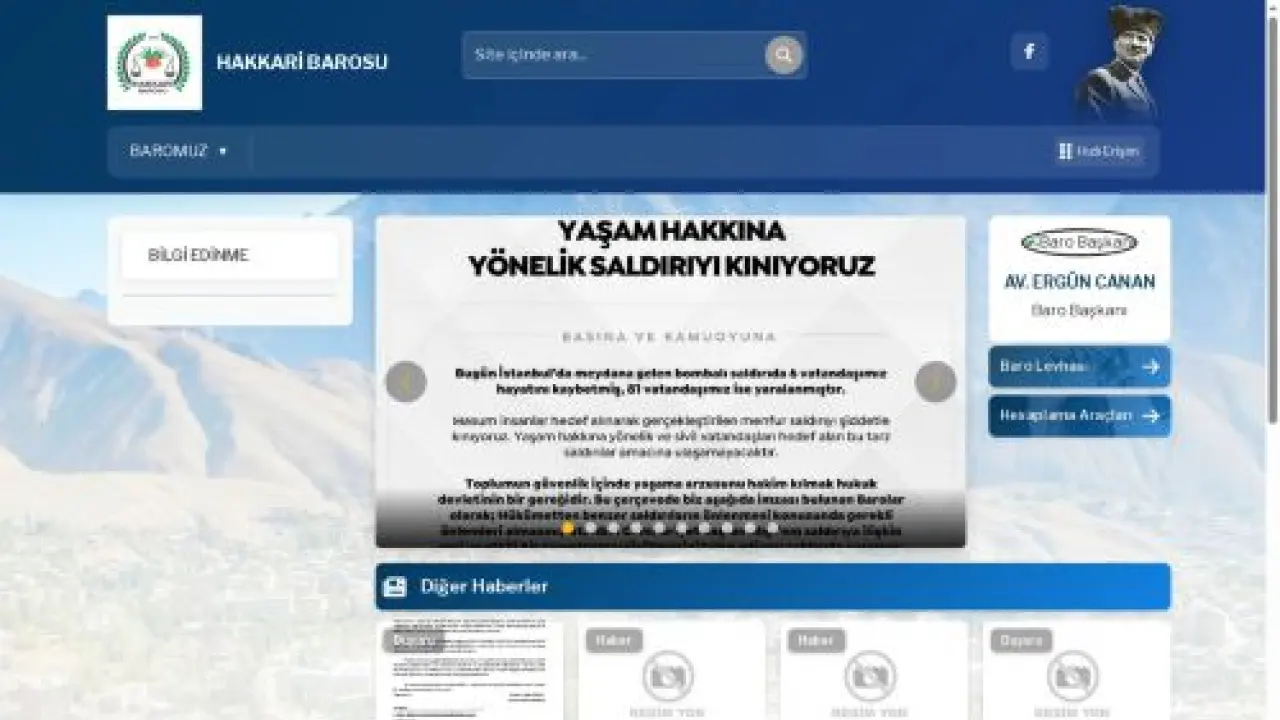 HAKKARİ BAROSU | www.hakkaribarosu.org.tr/