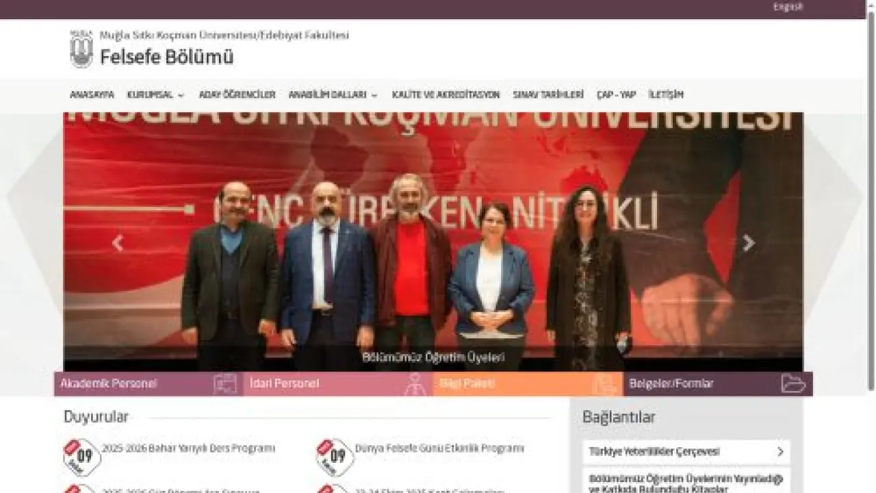 Muğla Sıtkı Koçman Üniversitesi - Felsefe Bölümü - Edebiyat Fakültesi