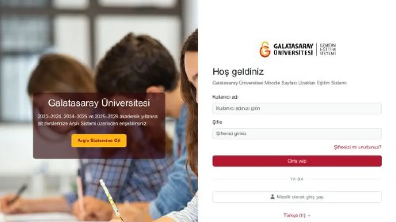 GSU Uzaktan Eğitim Sistemi: Siteye giriş yap
