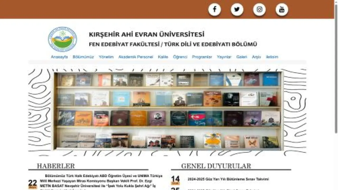 TÜRK DİLİ VE EDEBİYATI BÖLÜMÜ