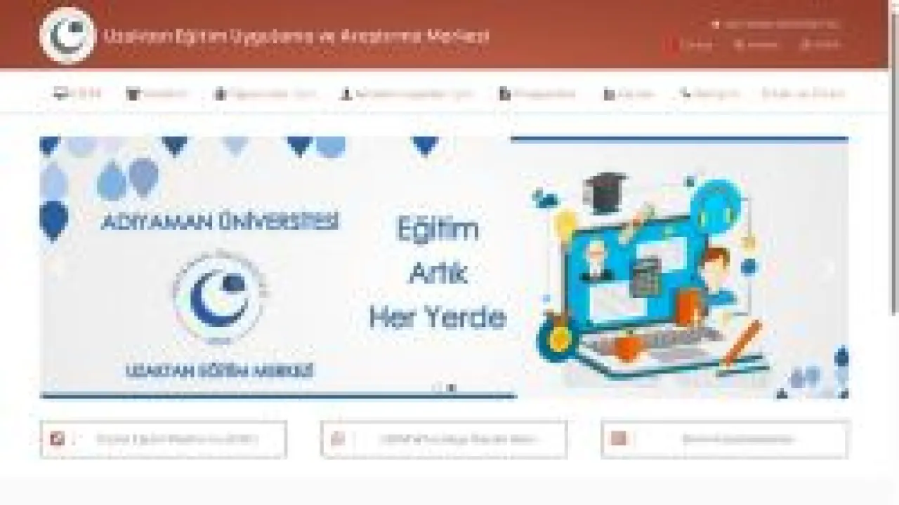 Uzaktan Eğitim Uygulama ve Araştırma Merkezi | ADYÜ